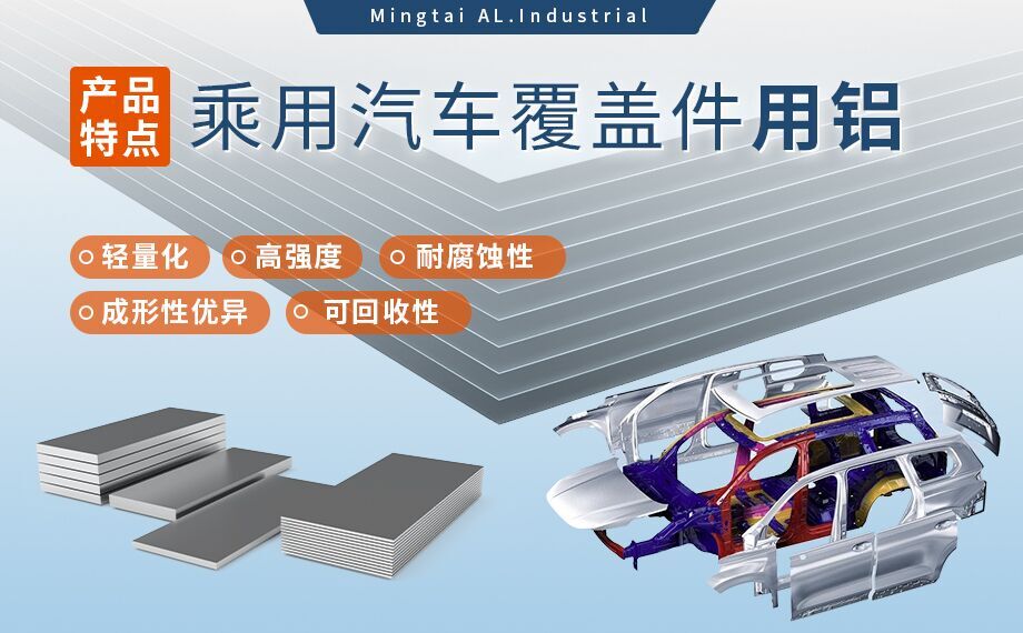 乘用汽車覆蓋件用鋁5系（5052/5182）6系（6016/6111）鋁合金 輕量化、高強(qiáng)度、高成型性